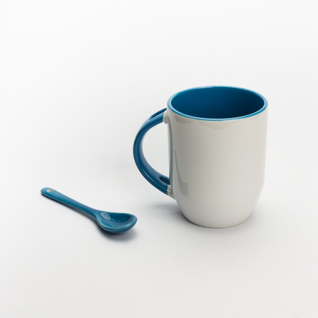 coffee, cup, spoon, mug, cup of coffee, coffee cup, tea cup, white mug, drink, tea, espresso, porcelain, dishware